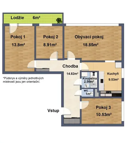 Prodej bytu 4+1, Kladno, Čs. armády, 92 m2