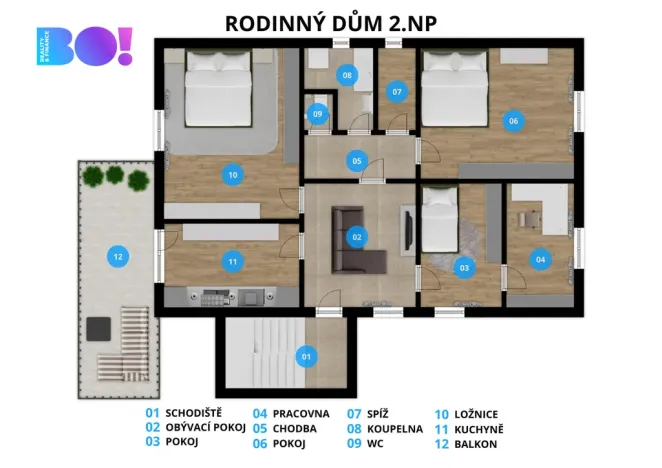 Prodej rodinného domu, Fulnek - Děrné, 265 m2