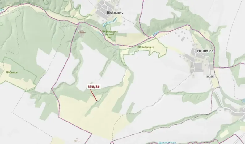 Dražba louky, Ivančice, 252 m2