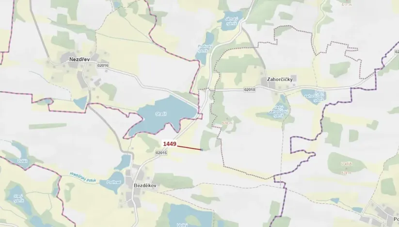 Dražba lesa, Hradiště, 638 m2