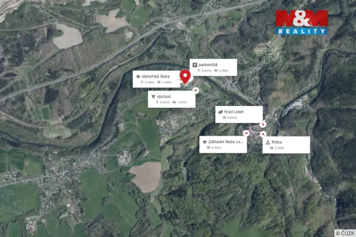 Prodej bytu 1+1, Loket, Sportovní, 38 m2