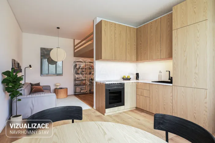 Pronájem bytu 2+kk, Praha - Krč, Bystřická, 41 m2