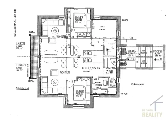 Prodej bytu 4+kk, Bad Kleinkirchheim, Rakousko, Maibrunnenweg, 83 m2