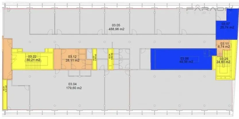 Pronájem kanceláře, Praha - Karlín, Křižíkova, 488 m2