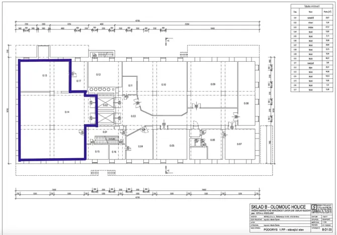 Pronájem skladu, Olomouc, Holická, 187 m2