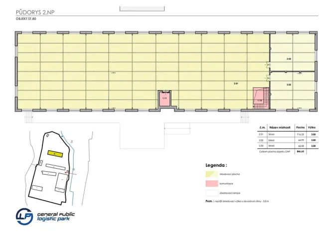 Pronájem skladu, Ostrov, 130 m2