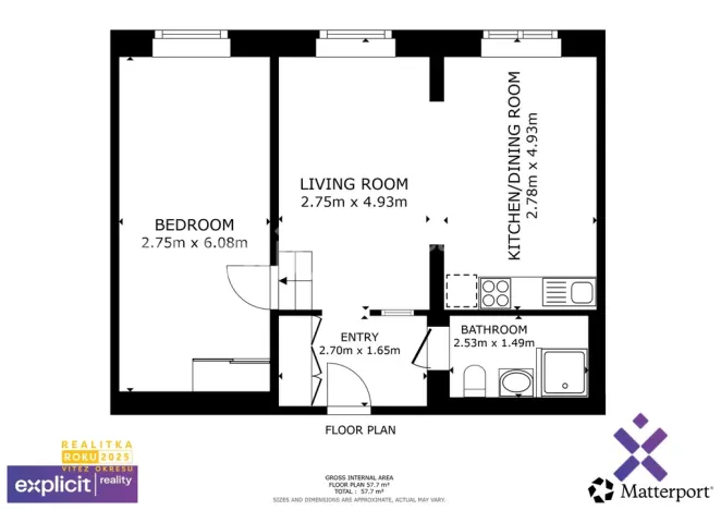 Prodej bytu 2+kk, Jeseník - Dětřichov, Na Mýtince, 58 m2