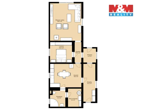 Prodej rodinného domu, Kunžak - Mosty, 80 m2