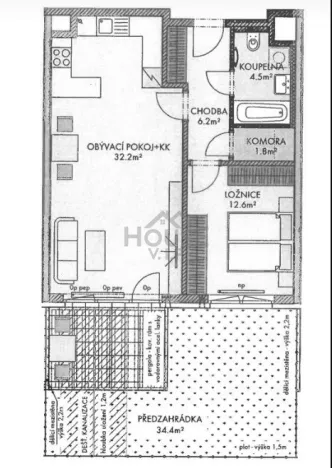 Prodej bytu 2+1, Praha - Ruzyně, Stočesova, 57 m2
