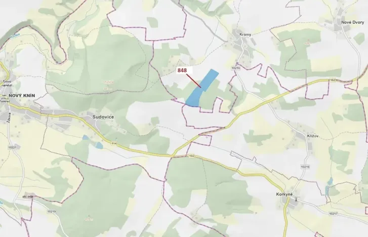 Dražba lesa, Nové Dvory, 81658 m2