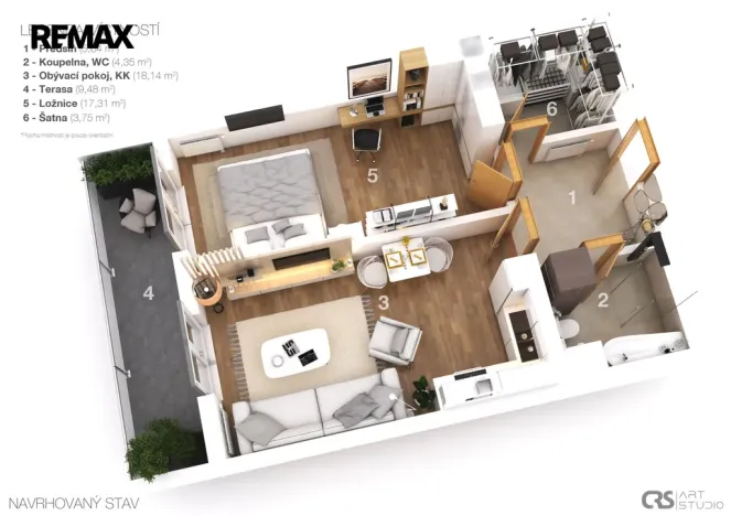 Prodej bytu 2+kk, Praha - Štěrboholy, Andersenova, 52 m2