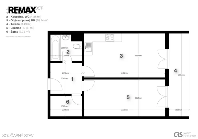 Prodej bytu 2+kk, Praha - Štěrboholy, Andersenova, 52 m2
