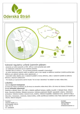 Prodej pozemku pro bydlení, Odry, Jižní, 1094 m2