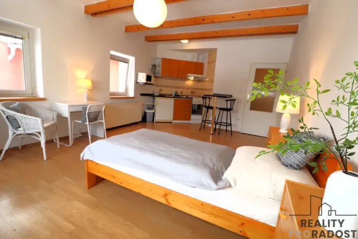 Pronájem bytu 1+kk, Brno, Pražská, 33 m2