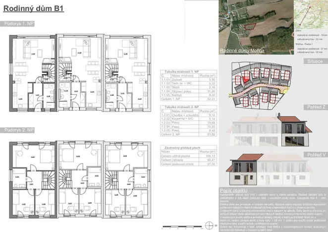 Prodej bytu 4+kk, Mořina, 106 m2