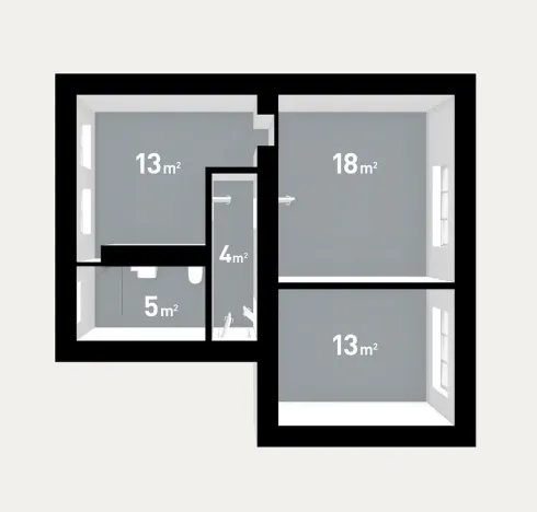 Prodej bytu 3+kk, Dolany, 53 m2