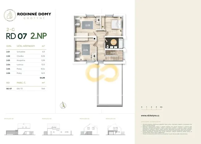 Pronájem rodinného domu, Chotyně, 194 m2