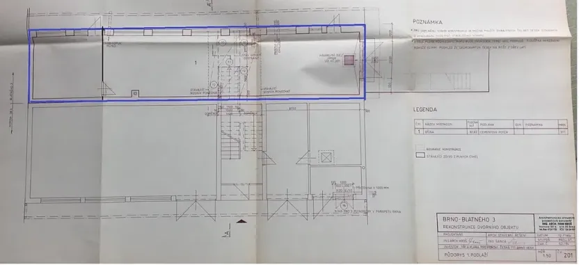 Pronájem skladu, Brno, Blatného, 106 m2