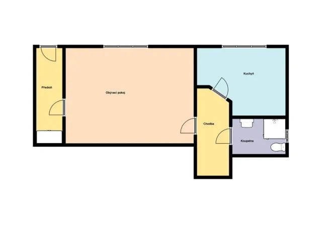 Pronájem bytu 1+1, Mladá Boleslav - Mladá Boleslav II, Olbrachtova, 51 m2