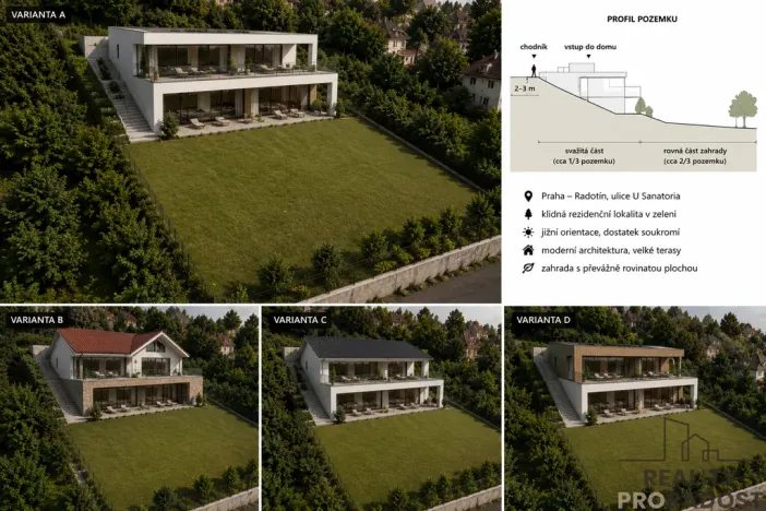 Prodej pozemku pro bydlení, Praha - Radotín, 737 m2
