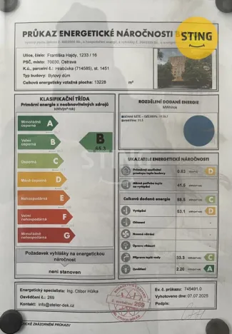 Prodej bytu 1+1, Ostrava, Františka Hajdy, 37 m2