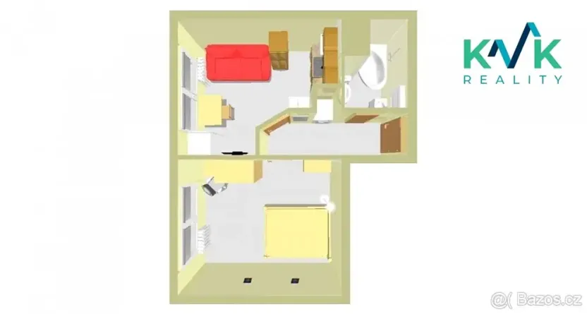 Prodej bytu 1+1, Karlovy Vary, Lidická, 36 m2