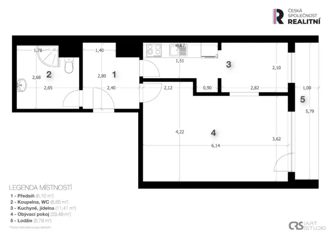 Prodej bytu 1+1, Praha - Bohnice, Toruňská, 46 m2