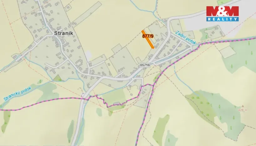 Prodej zahrady, Nový Jičín - Straník, 208 m2