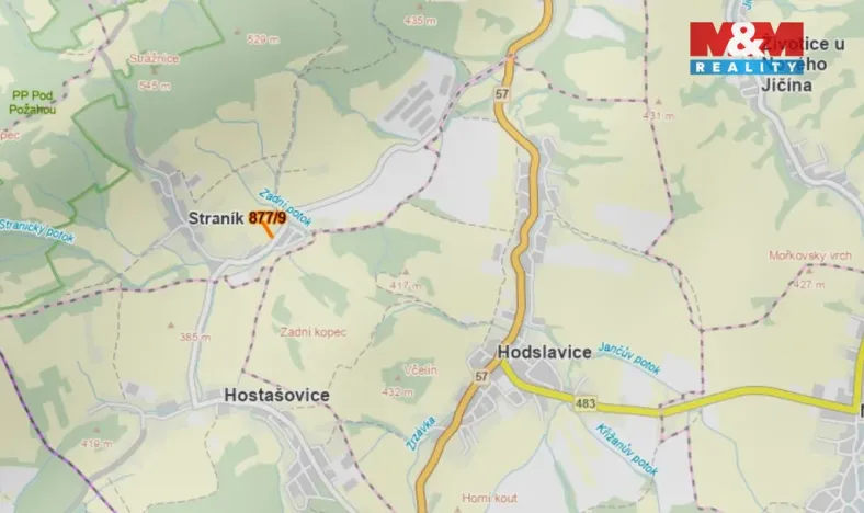 Prodej zahrady, Nový Jičín - Straník, 208 m2