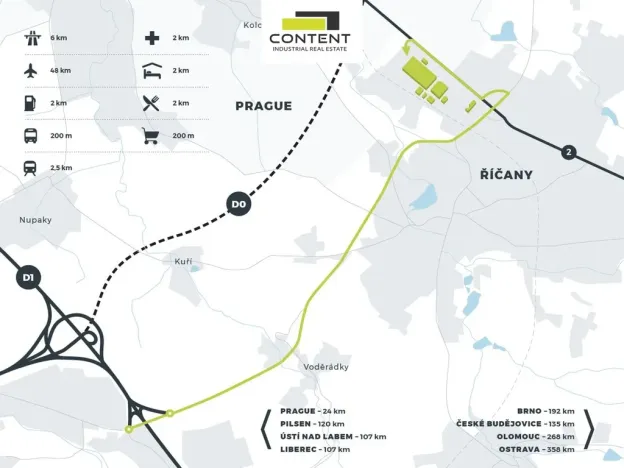 Pronájem výrobních prostor, Říčany, U Sanitasu, 10000 m2