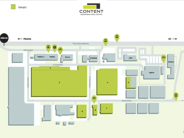 Pronájem výrobních prostor, Říčany, U Sanitasu, 10000 m2