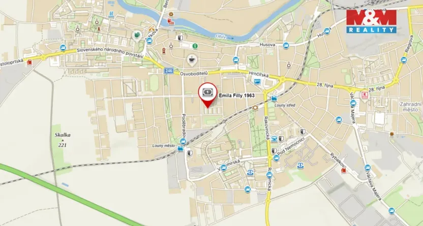 Pronájem bytu 2+1, Louny, Emila Filly, 52 m2