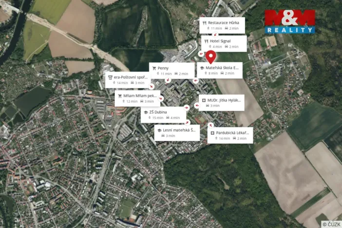 Pronájem bytu 3+kk, Pardubice - Studánka, Dubové návrší, 72 m2