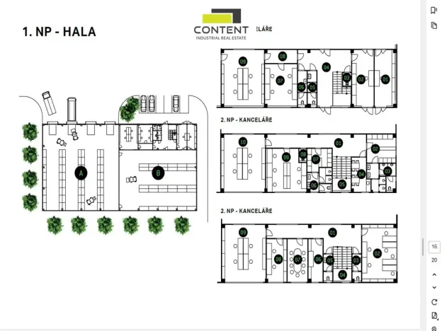Pronájem výrobních prostor, Zlín, Rybníky V, 2200 m2