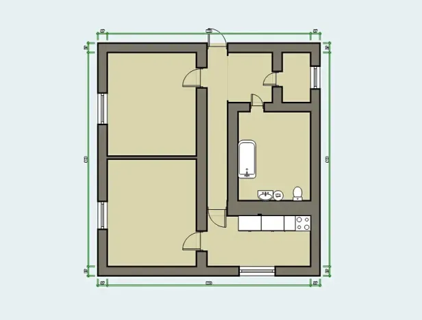 Pronájem bytu 2+1, Lanškroun, Zborovská, 57 m2
