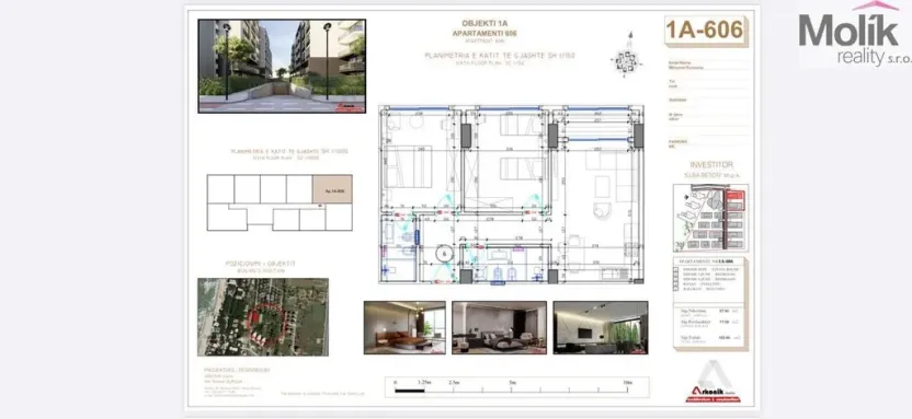 Prodej bytu 2+kk, Golem, Rruga Skënderbeu, 300 m2