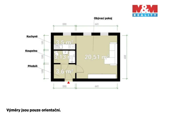 Prodej bytu 1+kk, Plzeň - Východní Předměstí, Plzenecká, 30 m2