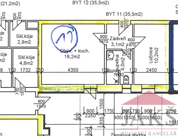 Prodej bytu 2+kk, Dlouhá Ves, 36 m2