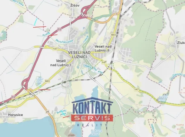 Prodej pole, Veselí nad Lužnicí, 11315 m2