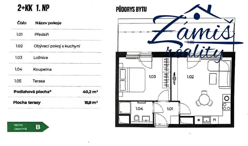 Prodej bytu 2+kk, Unhošť, Karla Čapka, 59 m2