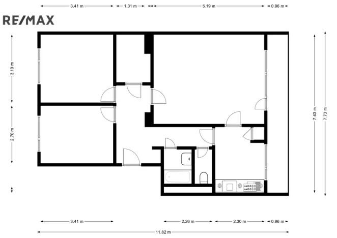 Prodej bytu 3+1, Jaroměř - Pražské Předměstí, Smetanova, 74 m2