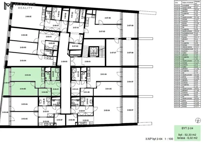 Pronájem bytu 2+kk, Praha - Libeň, Primátorská, 58 m2