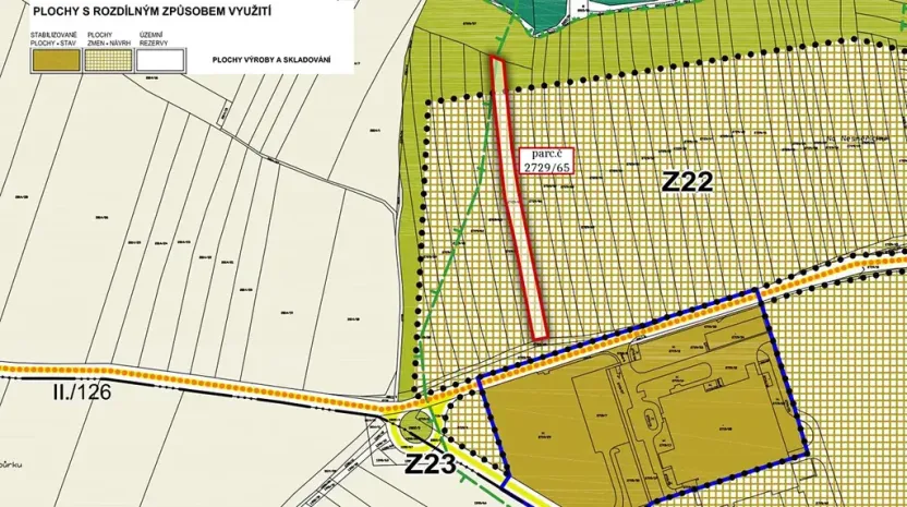 Prodej komerčního pozemku, Zruč nad Sázavou, 3061 m2