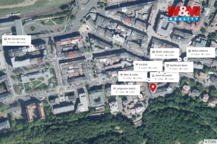 Pronájem bytu 1+1, Karlovy Vary, Svahová, 50 m2