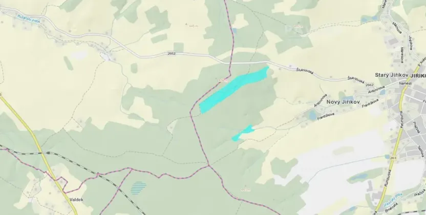 Prodej lesa, Jiříkov, 126160 m2