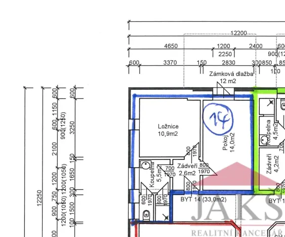 Prodej bytu 2+kk, Dlouhá Ves, 33 m2