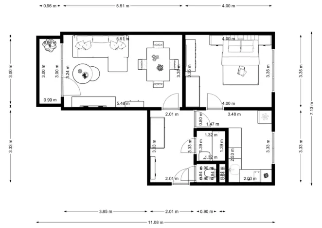 Pronájem bytu 2+1, Praha - Vokovice, Arabská, 54 m2