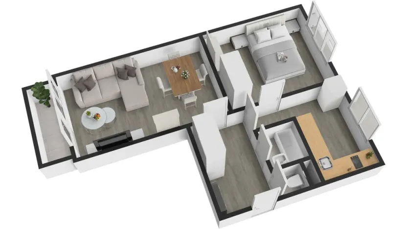 Pronájem bytu 2+1, Praha - Vokovice, Arabská, 54 m2