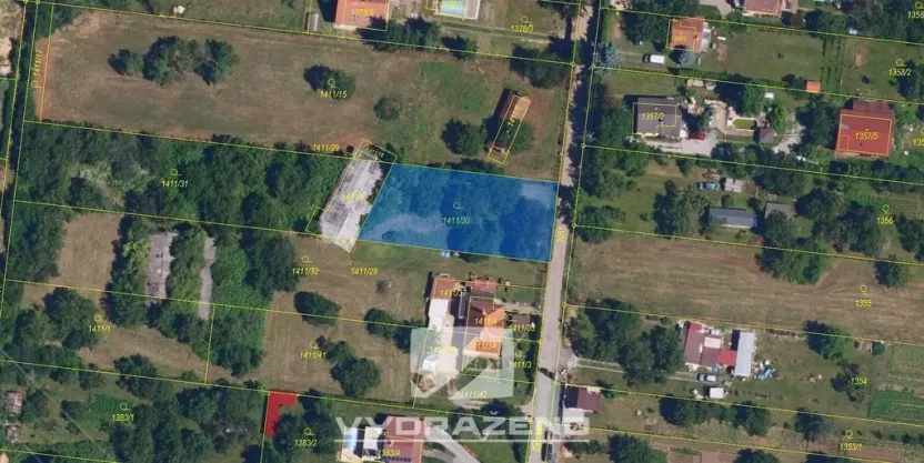 Prodej pozemku pro bydlení, Modřice, 894 m2