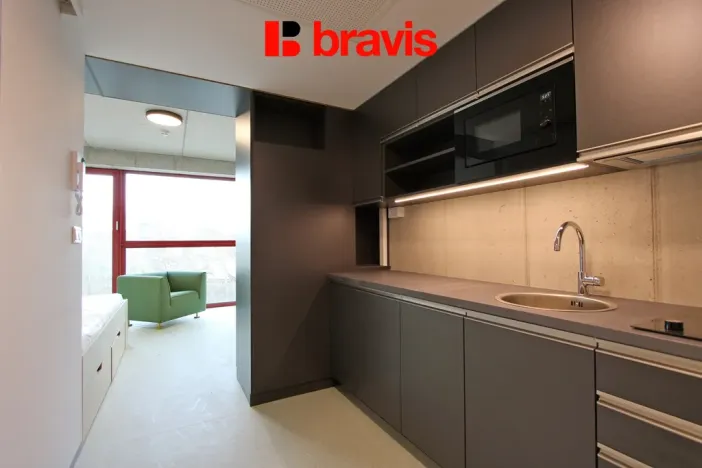 Pronájem bytu 1+kk, Brno - Trnitá, Dornych, 24 m2